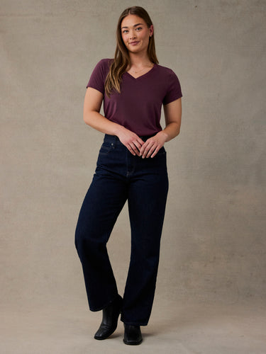Merlot Everyday V-Neck Tee