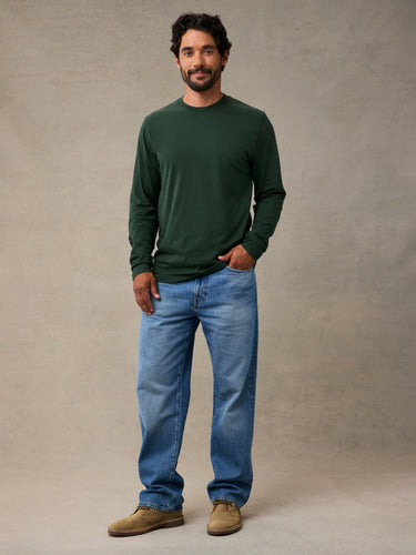 mosswood green long sleeves, an affordable long sleeve tee for everyday wear