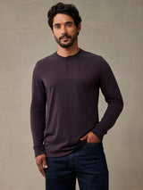 mulberry cotton poly henley for men
