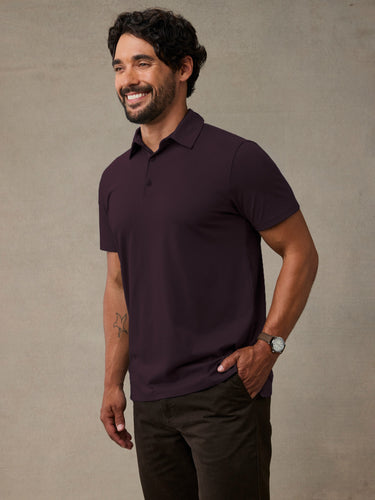 man wearing mulberry polo shirt, the best polo shirt for dressing up or down