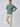 Patrick is 5'10", 163LBS and wears a size M # Mercury Green Thermal Long Sleeve Crew Full Body Studio Image | Fresh Clean Threads