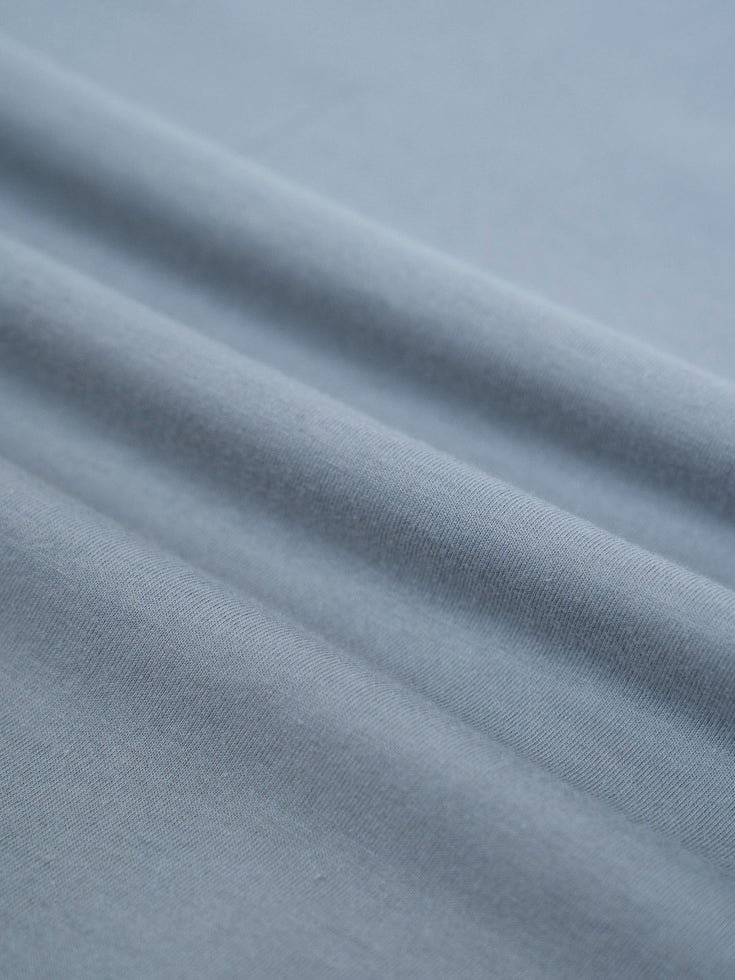 Fog Grey Crew Neck Fabric Detail | Fresh Clean Threads