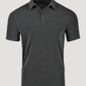 Charcoal Performance Polo Ghost Mannequin | Fresh Clean Threads