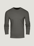 Stone Green Long Sleeve Crew | Fresh Clean Threads