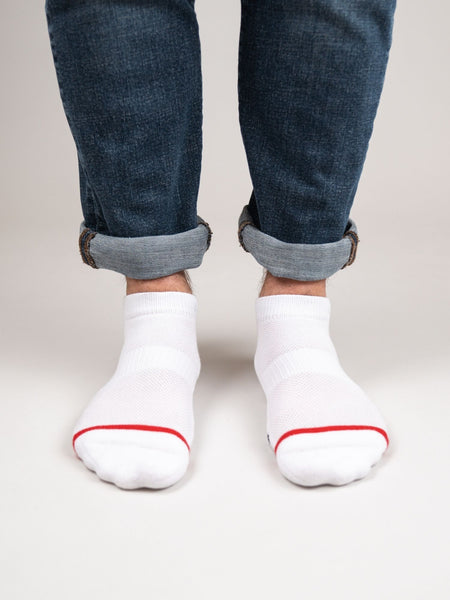 All White 12-Pack Ankle Socks