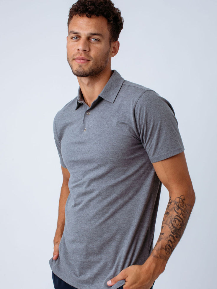 Winter Foundation Torrey Polo 5-Pack | Carbon Grey | Fresh Clean Threads