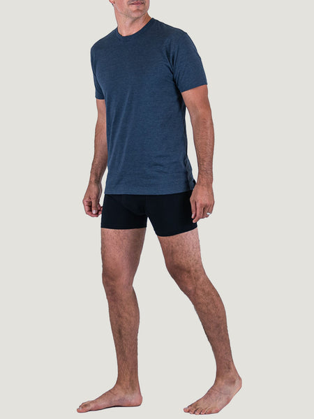 Ben is 6'1, 180lbs and wears a size M # Black Boxer Briefs 3-Pack Studio Size Medium | Fresh Clean Threads
