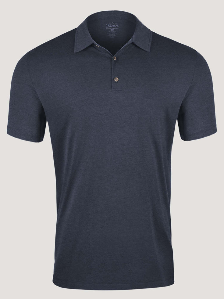 Navy Tall Polo Ghost Mannequin | Fresh Clean Threads