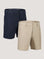 Everyday Short Basic 2-Pack | Navy & Khaki Shorts | Fresh Clean Threads