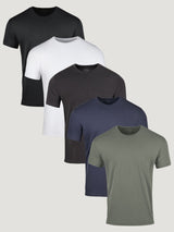 Foundation 5-Pack Mens Crew Necks | Fresh Clean Threads