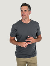 Ben is 6'1, 180lbs and wears a size M # Graphite Crew Neck Studio Size Medium | Fresh Clean Threads