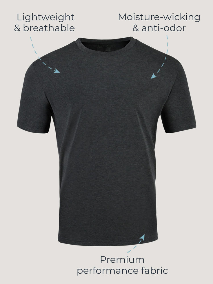 Navy Performance Crew Neck | Fresh Clean Threads