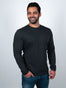 Long Sleeve Crew Staples Charcoal Long Sleeve Crew | Model Size L | Fresh Clean Threads