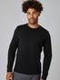 Best Seller's Thermal Long Sleeve Crew 3-Pack | Model in Black Thermal Size Large | Fresh Clean Threads
