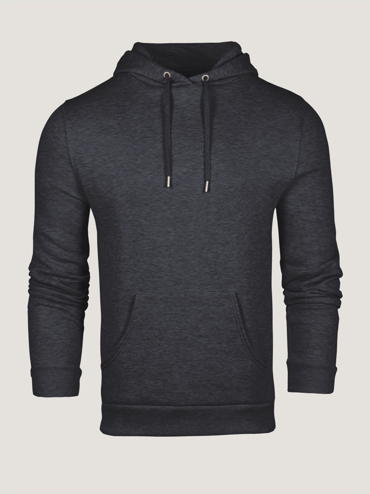 Charcoal Pullover Hoodie Ghost Mannequin | Fresh Clean Threads