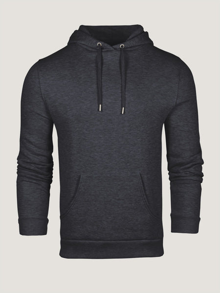 Slim Fit Hoodie Men's Men's Charcoal Pullover Hoodie Fresh