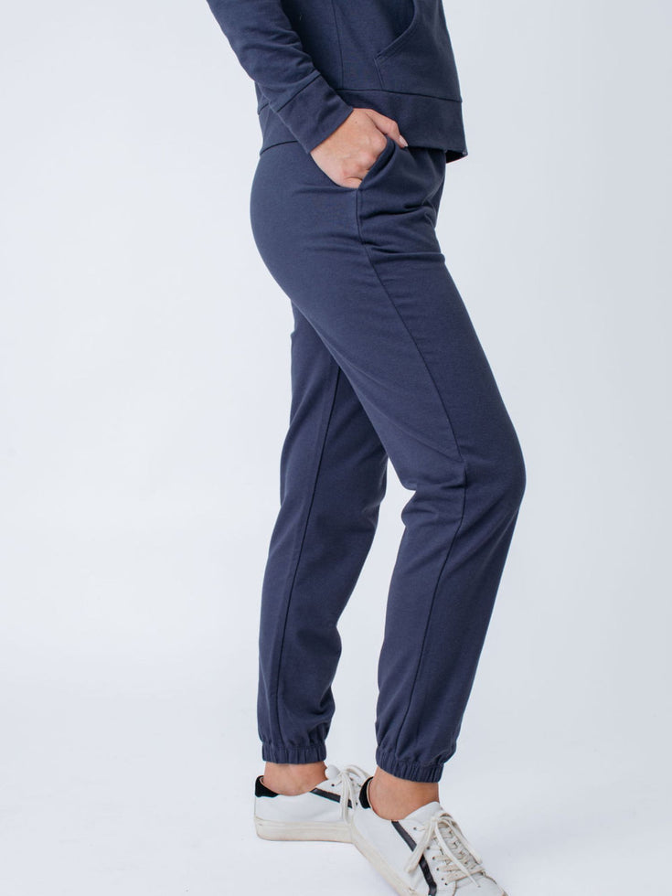 Women's Odyssey Blue Terry Sweatpants | Fresh Clean Threads