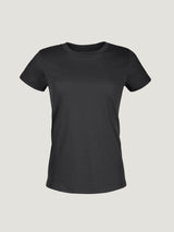 Women's Black Crew Neck Tee | Fresh Clean Threads