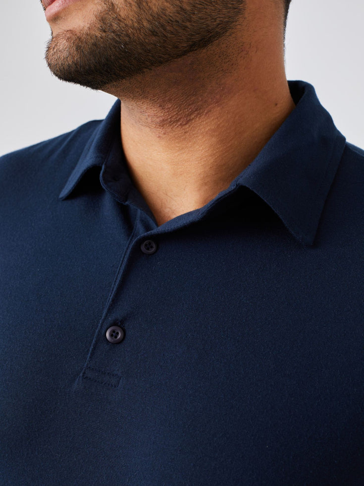 Foundation Performance Polo 3-pack Collar Detail | Fresh Clean Threads