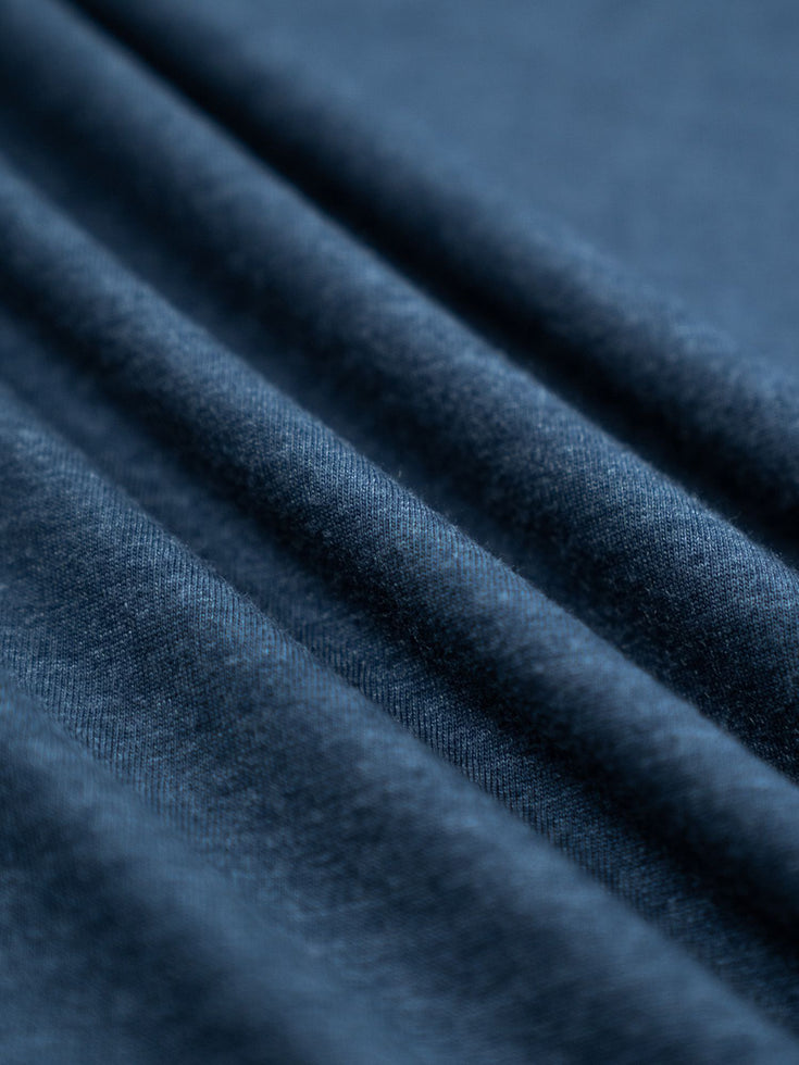 Navy Tall Polo fabric Detail | Fresh Clean Threads