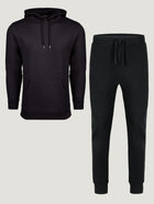 Black Warm Up 2-Pack: Joggers + Hoodie | Fresh Clean Threads