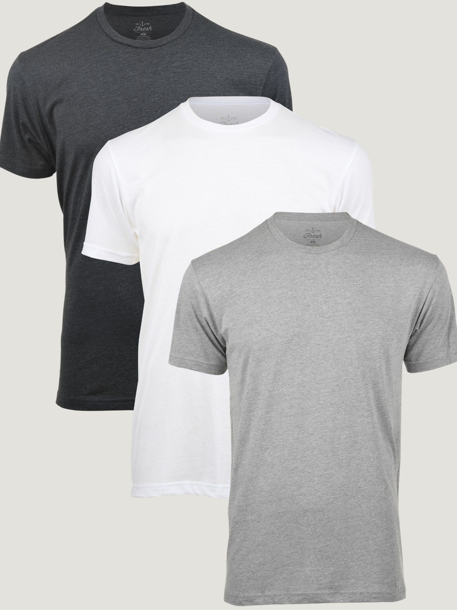 Simple Clean Tee Fresh Clean Tees | White & Grey 3-Pack – Fresh Clean Threads