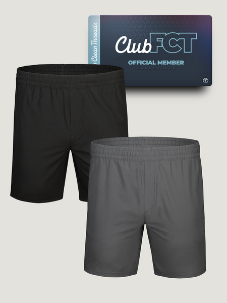 Foundation Stretch Performance Shorts Member 2-Pack