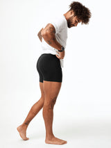 Joe V is 6', 180lbs, 32" waist, wearing size M # 7 Black Boxer Briefs | Fresh Clean Threads