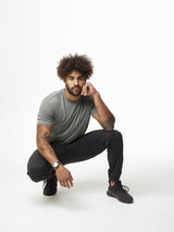 4-way stretch material for ease in movement # Moisture-wicking fabric ensures you stay cool and dry