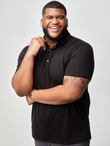 Built to handle everyday wear and tear # Premium Polo Shirts Black | Business Casual Polos for Men