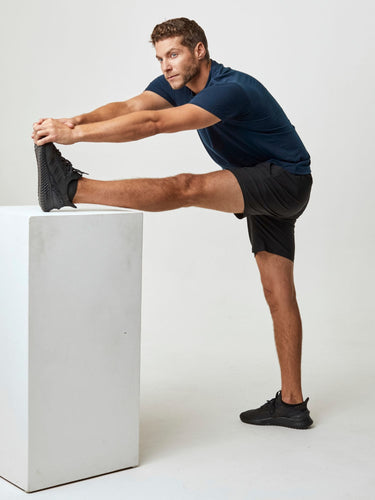 Move freely with our 4-Way Stretch Fabric # Stretch Performance Shorts Essentials 2-Pack | Fresh Clean Threads