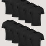 All Black Crew 10-Pack of Mens Tees | Fresh Clean Threads