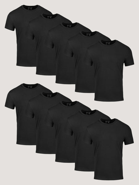 All Black Crew 10-Pack