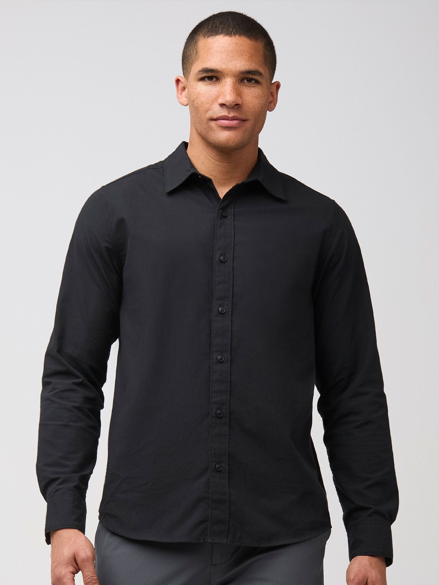 Men s Black Long Sleeve Button Up Shirt Fresh Clean Threads men-s-black-long-sleeve-button-up-shirt-fresh-clean-threads