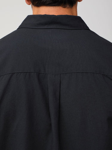 Back yoke and pleat for mobility # Black Long Sleeve Button Up | New Men's Style | Fresh Clean Threads