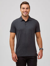 Jake is 5'11" and wears size M # Everyday Striped Performance Polo Shirts | Tailored to hug, not squeeze