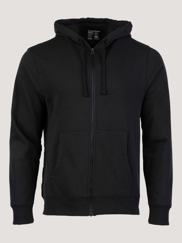 Black Zip-Up Hoodie Shop Premium Hoodies - Main Image