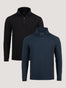 Tech Quarter Zip 2-Pack with Black + Navy | Fresh Clean Threads