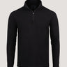 Tech Quarter Zip in Black | Improved Fit at Fresh Clean Threads