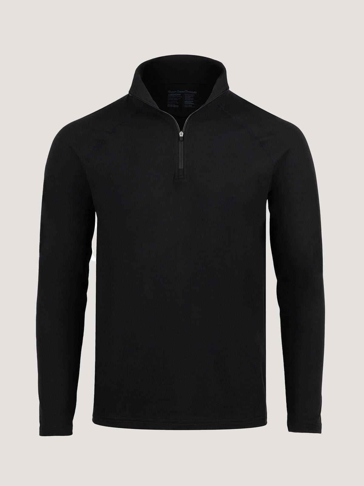 Black Tech Quarter Zip | Look Good, Feel Good – Fresh Clean Threads
