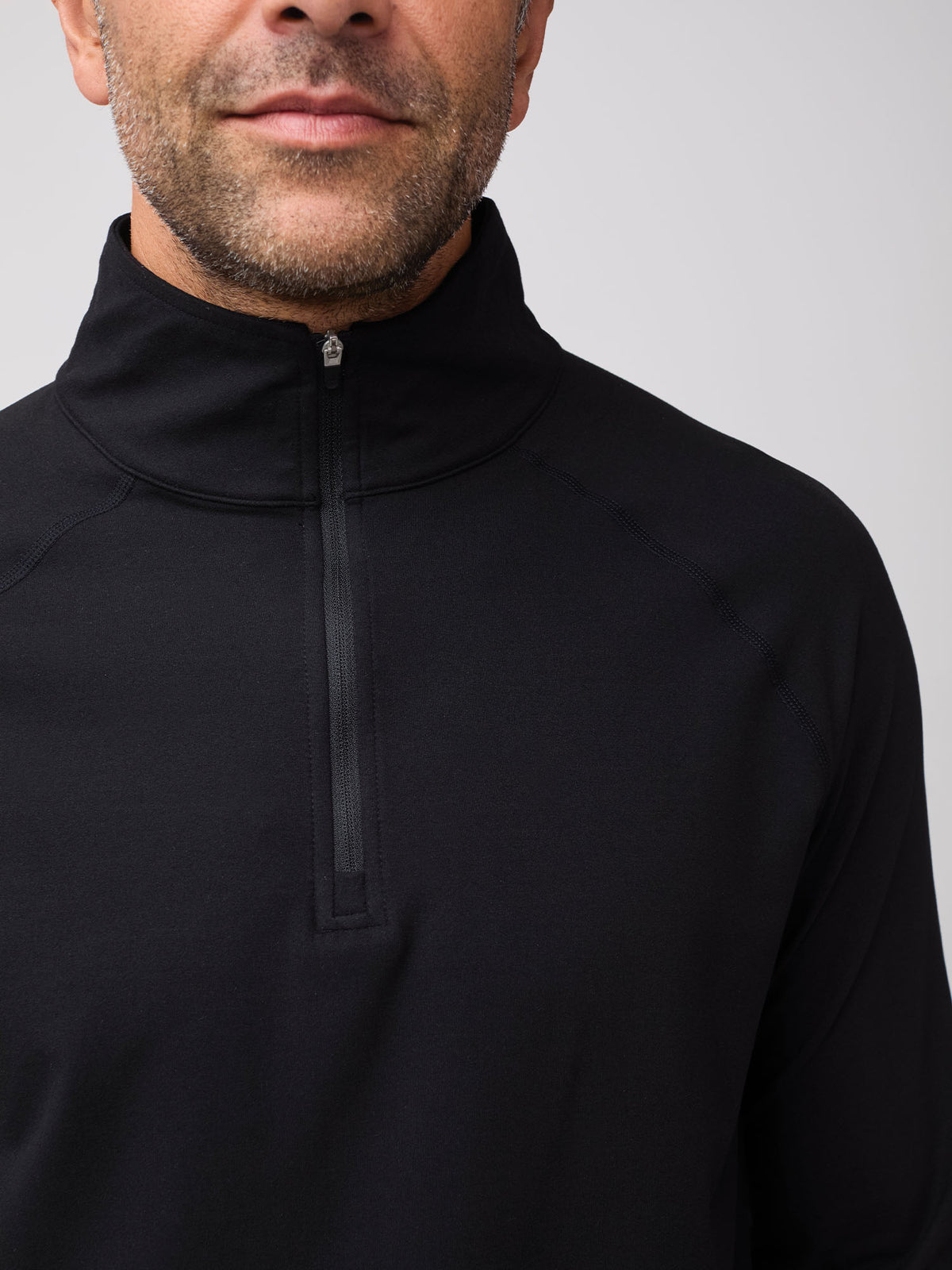 Black Tech Quarter Zip | Look Good, Feel Good – Fresh Clean Threads