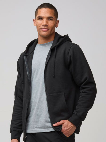 Black Zip-Up Hoodie