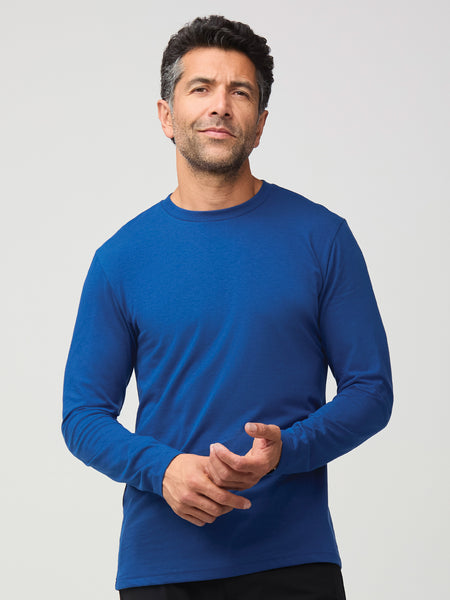 Dark Cobalt Long Sleeve Crew Neck