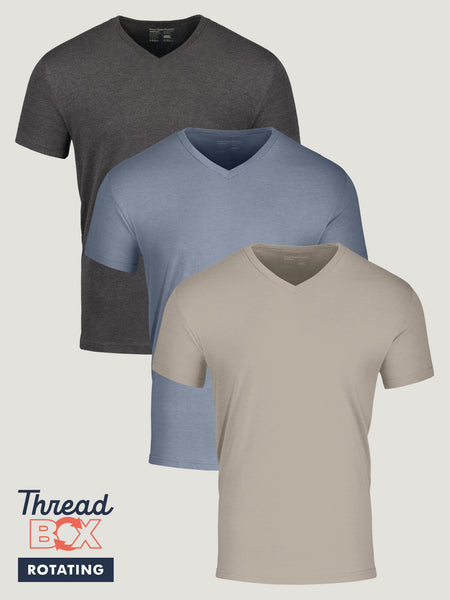 Black V-Neck T-Shirt For Men | Fresh Clean Threads
