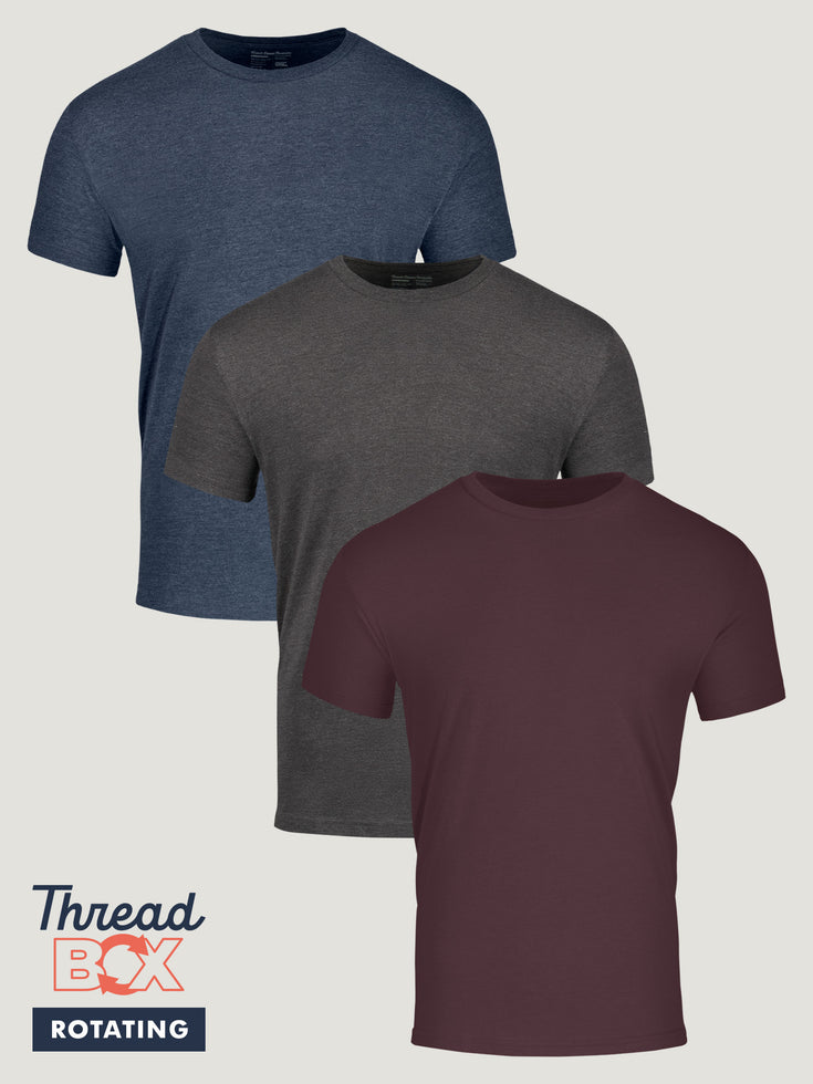 December Bold Tee 3-Pack | Shop Subscription Tee Packs at Fresh Clean Threads