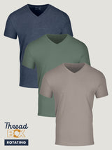 Rotating Subscription Tees | Bold V-Neck Pack | June ThreadBox at FCT