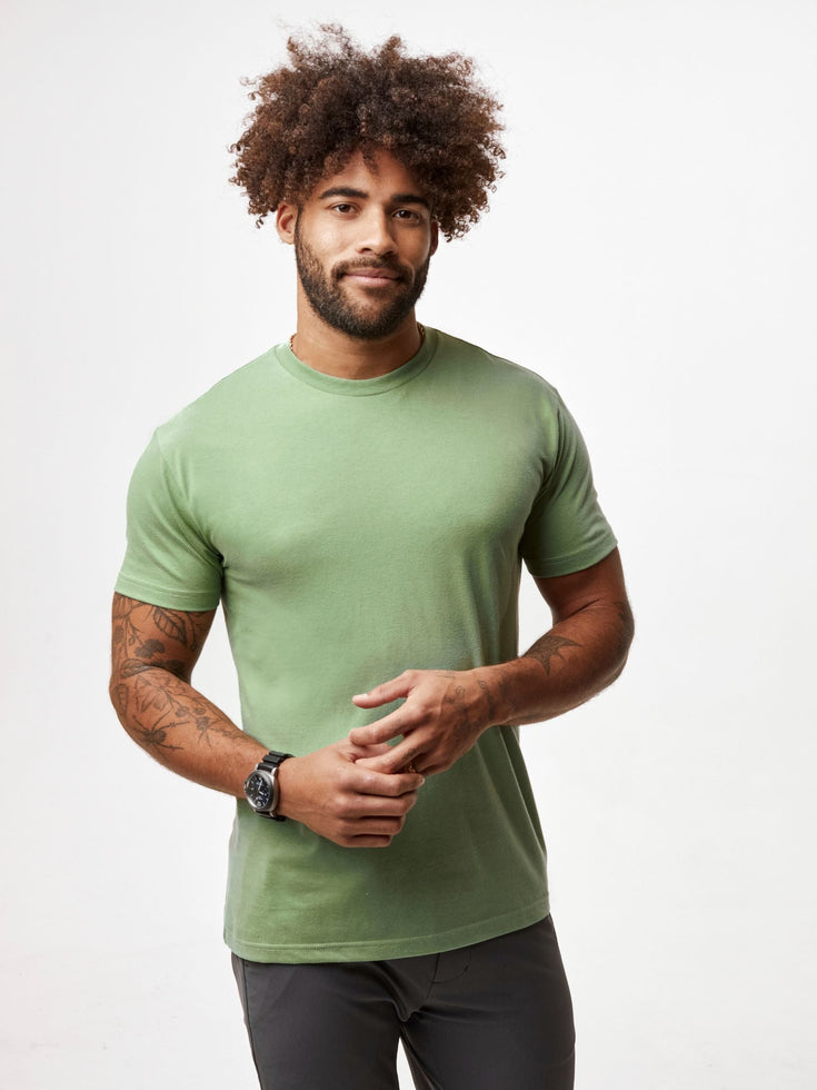 Spring Essentials Crew 5-Pack with Membership | Cactus Green | Fresh Clean Threads