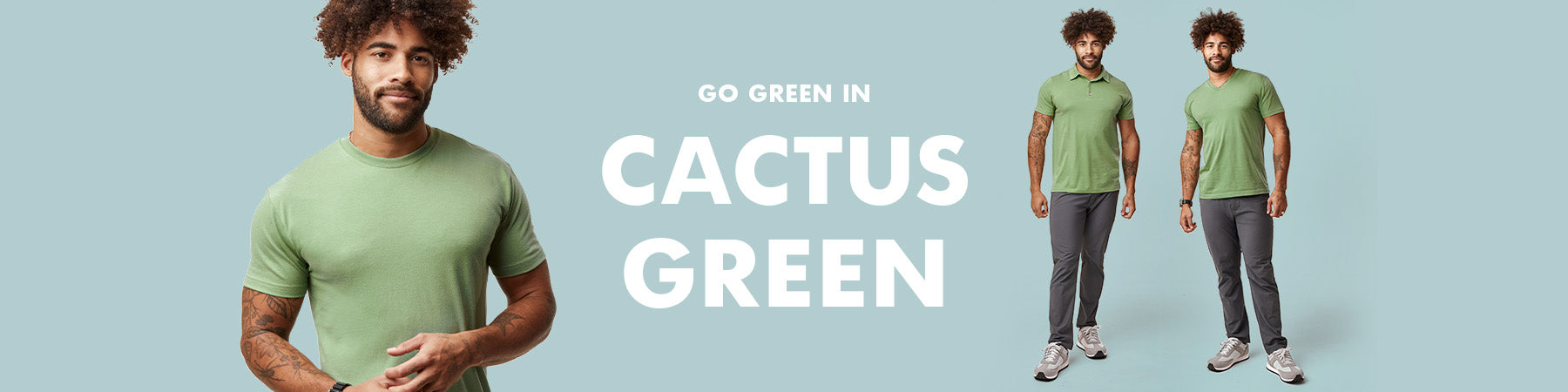 V-Necks Now in Cactus Green | Fresh Clean Threads
