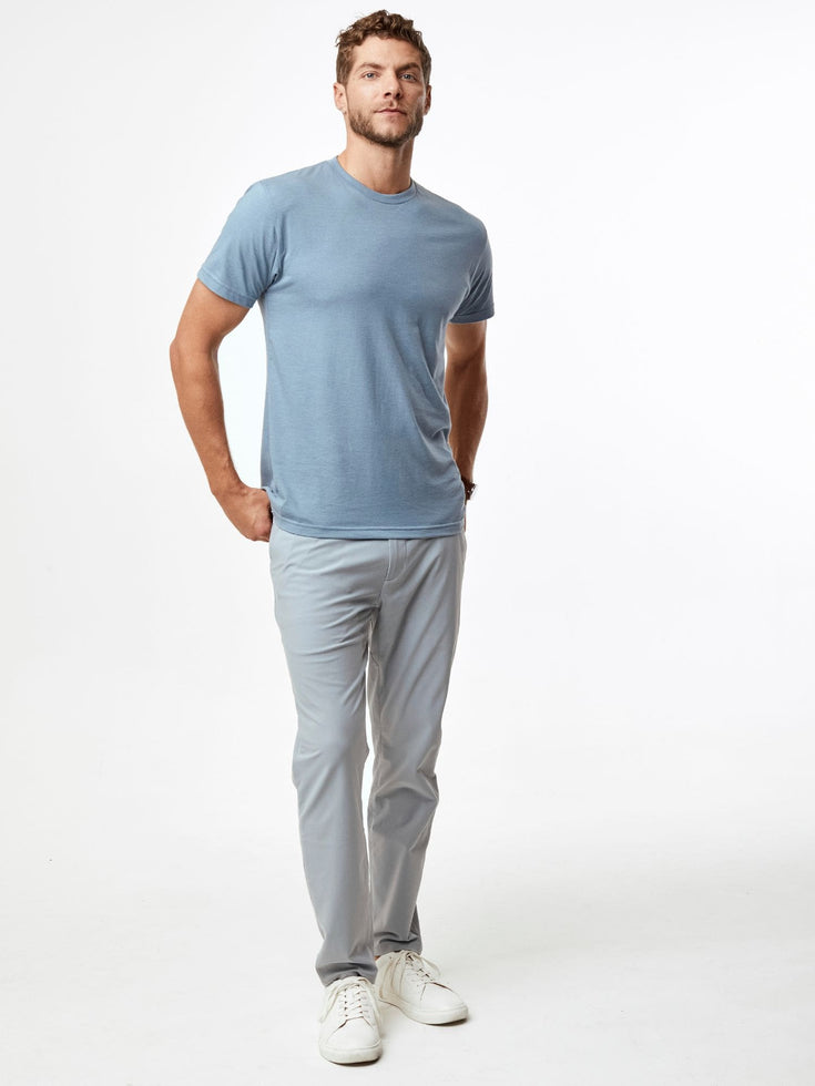 Cloud Grey Stretch Tech Pant - Full View