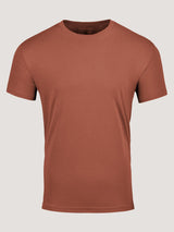 Copper crew neck tees